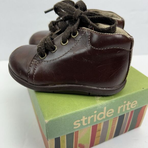 Stride Rite Boys SRT Elliot Brown Booties Shoes 4W Toddler BB35747 - Picture 5 of 12
